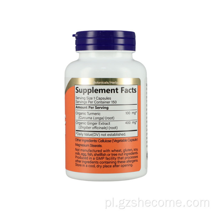 Kurkum imbiru do stawowych kapsułek kurkumy